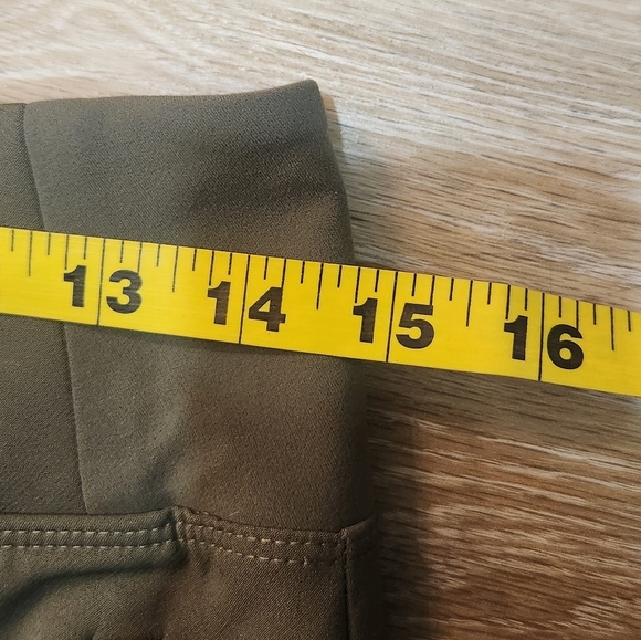 Athleta On The Move Trouser Pant Olive Green Size 4 - Picture 7 of 8